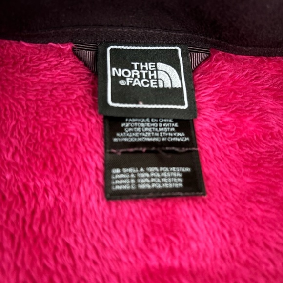 The North Face Osito Silken Fleece Full Zip Jacket Magenta Raspberry Size Small - Picture 4 of 7